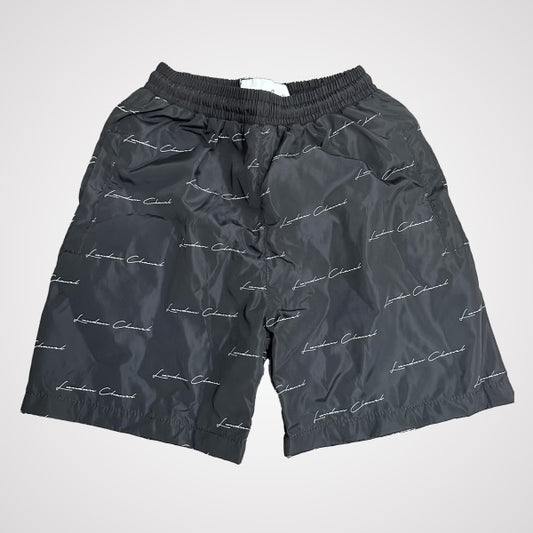 Lxndxn Chanel Windbreaker Shorts - BLACK